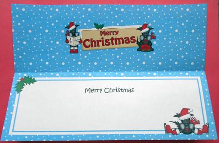 Christmas Scottie Dog Signpost Large Dl Matching Insert by Eunice Roberts