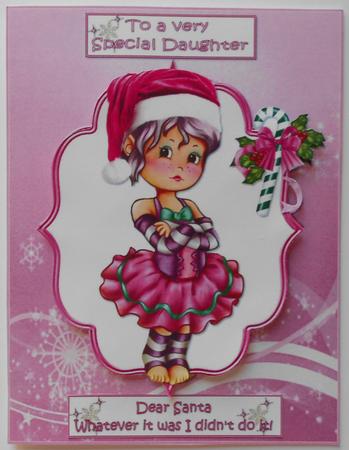 A Special Daughter Writes to Santa Quick Card by Eunice Roberts