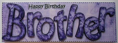 Large Dl Birthday Brother Clocks 3D Decoupage by Eunice Roberts