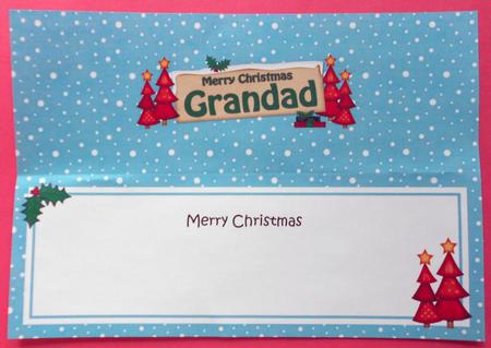 Xmas Grandad Trees Signpost Large Dl Matching Insert by Eunice Roberts