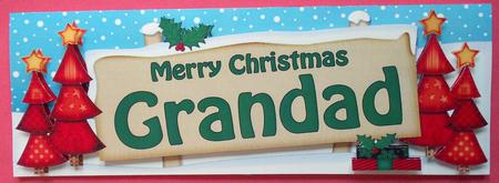 Xmas Grandad Trees Signpost Large Dl Easicut 3D Decoupage by Eunice Roberts