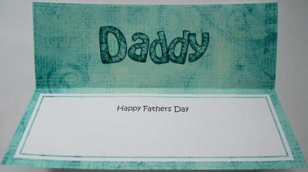 Fathers Day Daddy Clocks Matching Large Dl Insert by Eunice Roberts