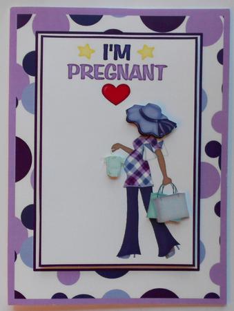 Expectant Mum Purple Ethnic Lady 4 by Eunice Roberts