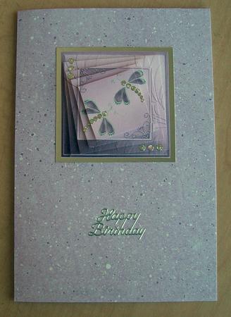 Diamante Dragonflies Twisted Pyramage Sheet by Eunice Roberts