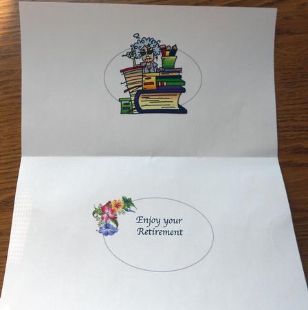 Stella Worked Hard Retirement/birthday Insert by Eunice Roberts