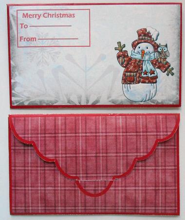 Snowman and Owl Money Wallet by Eunice Roberts