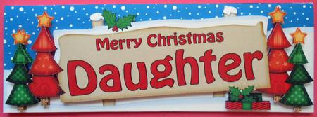 Xmas Daughter Trees Signpost Lge Dl Easicut 3D Decoupage by Eunice Roberts