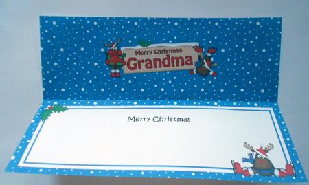 Xmas Grandma Rudolph Signpost Large Dl Insert by Eunice Roberts