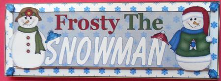 Christmas Frosty the Snowman dl Topper by Eunice Roberts