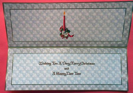 Large Dl Christmas Insert by Eunice Roberts