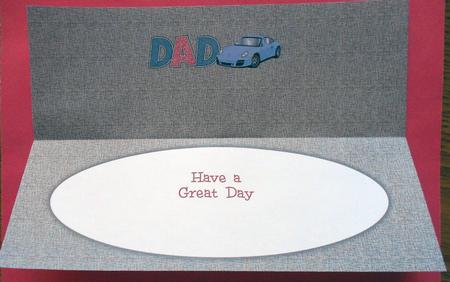 Porsche Dad Large Dl Insert by Eunice Roberts