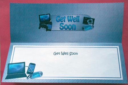 Get Well Soon Gadgets & Gizmos Matching Large Dl Insert by Eunice Roberts