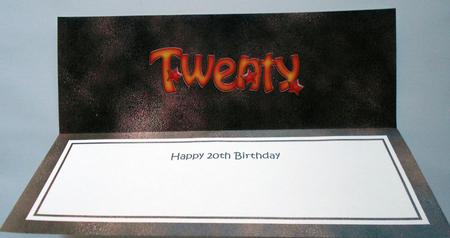20th Birthday Large Dl Matching Large Dl Insert by Eunice Roberts