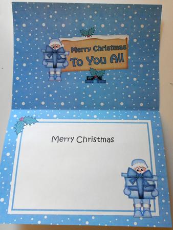 Xmas All of You Santa Signpost 5x7 Matching Insert by Eunice Roberts