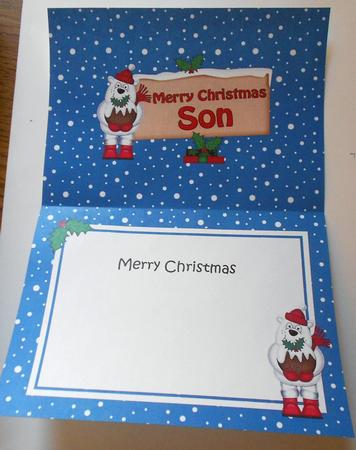 Xmas Son Polar Bear Signpost 5x7 Matching Insert by Eunice Roberts