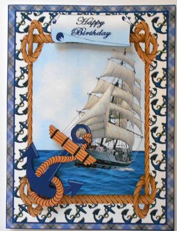 Rope and Anchor Quick Card by Eunice Roberts