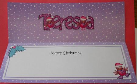 Xmas Teresa Robins Matching Large Dl Insert by Eunice Roberts