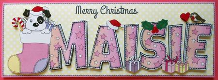 Patch 1st Xmas Maisie Large Dl by Eunice Roberts