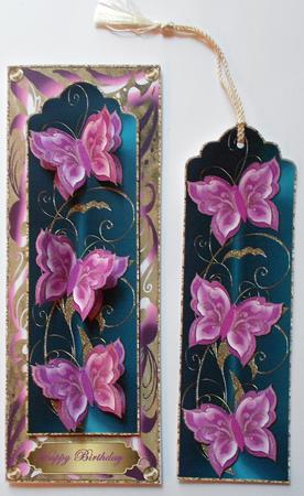 Grace Butterflies Dl Bookmark Topper 5 by Eunice Roberts