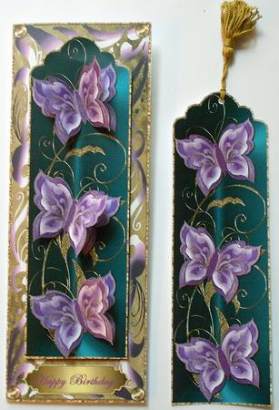 Grace Butterflies Dl Bookmark Topper 4 by Eunice Roberts