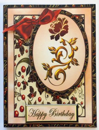 Gilded Autumn Quick Card by Eunice Roberts