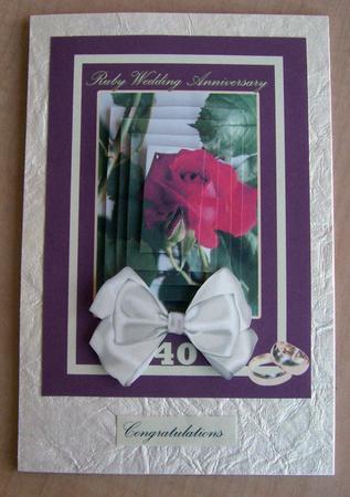 Ruby Wedding Anniversary 40th by Eunice Roberts