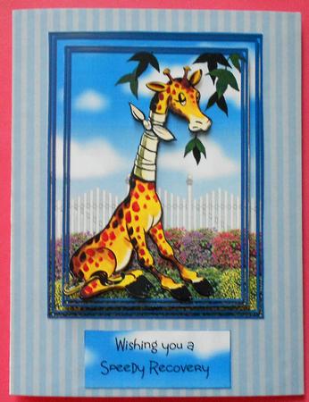 A6 Complete Get Well Giraffe by Eunice Roberts