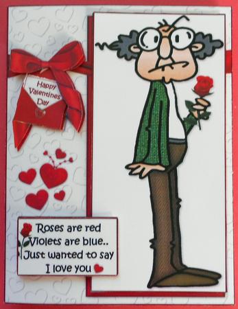 Gus Sends His Valentine Love Quick Card by Eunice Roberts