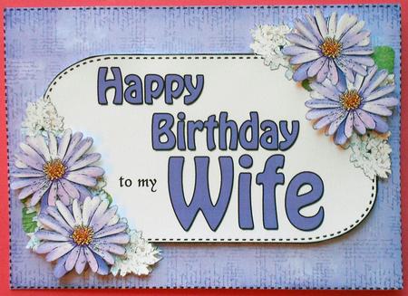 5x7 Birthday Wife Daisies 3D Step by Step Decoupage by Eunice Roberts