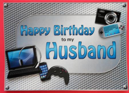 5x7 Birthday Husband Gadgets N Gizmos 3D Decoupage by Eunice Roberts