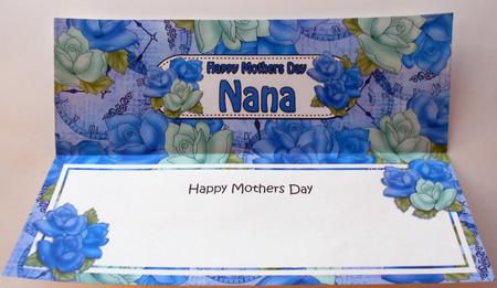 Mothers Day Nana Roses Matching Large Dl Insert by Eunice Roberts
