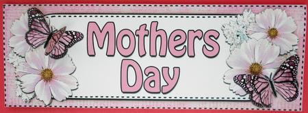 Large Dl Mothers Day Floral Butterflies 3D Decoupage by Eunice Roberts