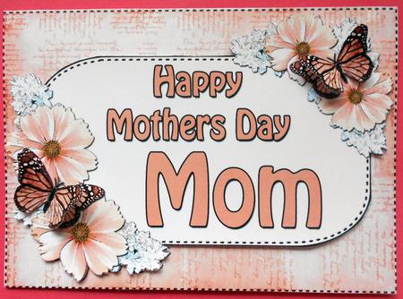 5x7 Mothers Day Mom Flowers & Butterflies 3D Decoupage by Eunice Roberts