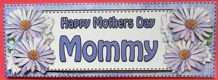 Large Dl Mothers Day Mommy Daisies Floral 3D Decoupage by Eunice Roberts