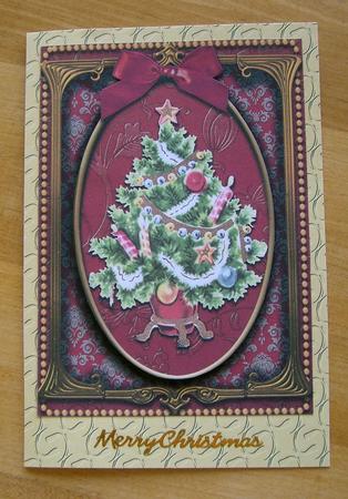 Elegant Tree 7x5inch Folded Picture Card by Eunice Roberts