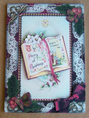Christmas Book Holly A4 Picture Sheet by Eunice Roberts
