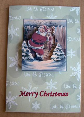 Santa and His Reindeer by Eunice Roberts