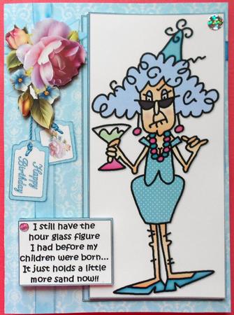 Stella and Her Hour Glass Figure Quick Card by Eunice Roberts