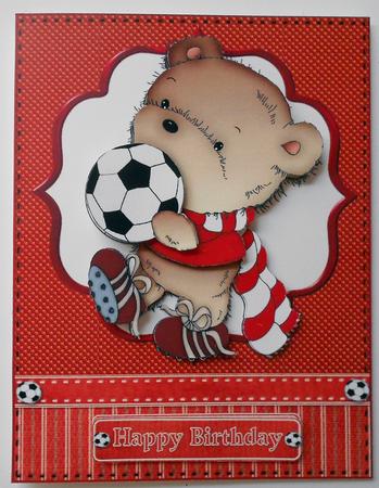 Ted's Kicking It for His Birthday Red by Eunice Roberts