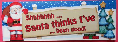 Xmas Dear Santa  -  Signpost Lge Dl Easicut Decoupage by Eunice Roberts