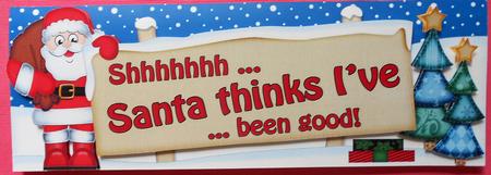 Xmas to You Both Trees Signpost Lge Dl Decoupage by Eunice Roberts