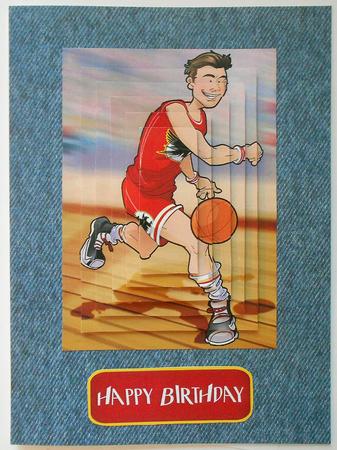 Basketball Dude Pyramid by Eunice Roberts