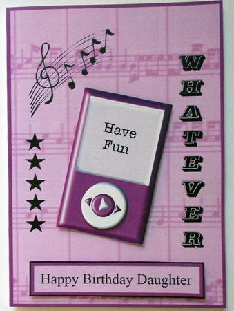 Whatever - Ipod Teen Card Front with Decoupage by Eunice Roberts