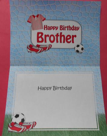 5x7 Birthday Brother Football Matching Insert by Eunice Roberts
