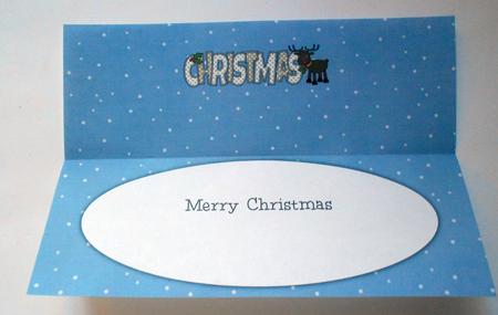 Rudolf the Red Nose Reindeer Christmas Large Dl Insert by Eunice Roberts