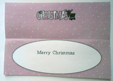Rudolf the Red Nose Reindeer Christmas Large Dl 3 Insert by Eunice Roberts