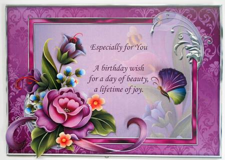 Enchanted Garden with Butterfly and Verse by Eunice Roberts