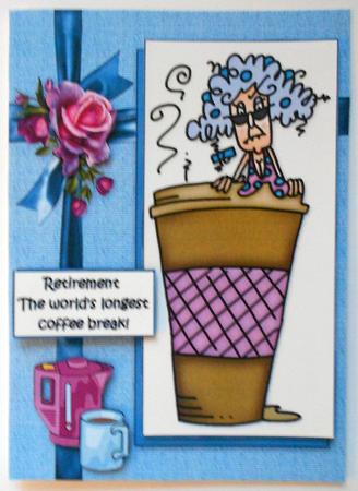 Stella and Retirement Quick Card by Eunice Roberts