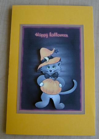 Cat, Pumpkin and That Moon by Eunice Roberts