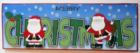 Santas Christmas Large Dl by Eunice Roberts